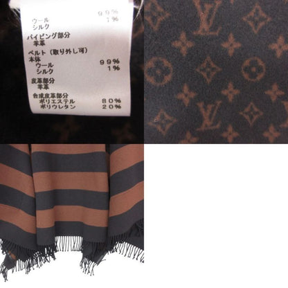 Louis Vuitton Poncho Monogram Hooded Wrap Cape Coat Black