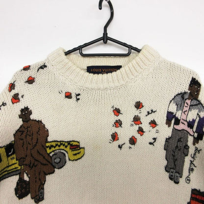 Louis Vuitton Knit New Walker Wool Sweater Cashmere Blend Pullover Top Long