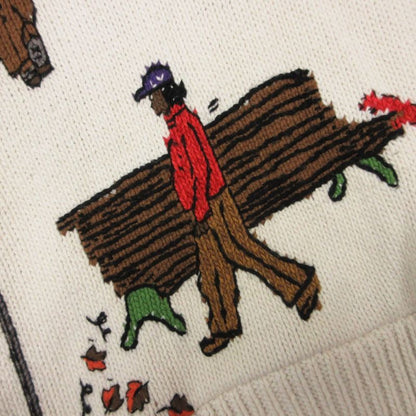 Louis Vuitton Knit New Walker Wool Sweater Cashmere Blend Pullover Top Long