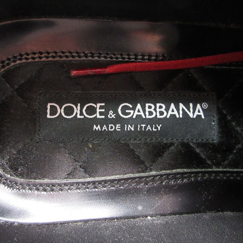Dolce & Gabbana Dress Shoes Leather Oxford Up Studded Graphic Paint Shackle 7.5
