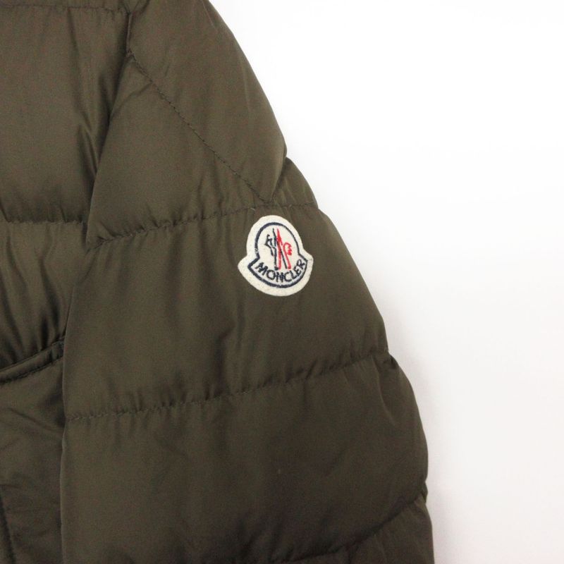 Moncler Down Jacket Cluny Coat Short Koyo Tefa Hooded Khaki