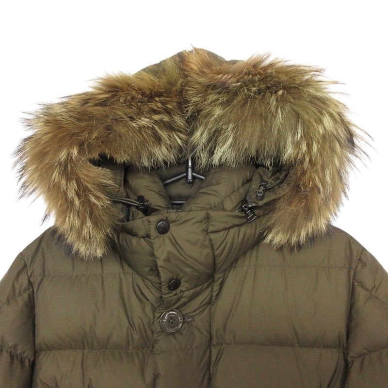 Moncler Down Jacket Cluny Coat Short Koyo Tefa Hooded Khaki