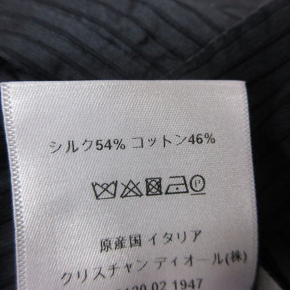 Dior Pants Silk Cotton Striped Pattern Wide Navy
