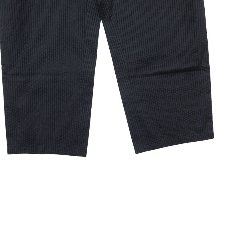 Dior Pants Silk Cotton Striped Pattern Wide Navy