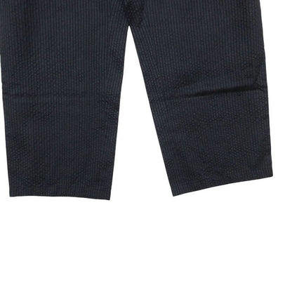 Dior Pants Silk Cotton Striped Pattern Wide Navy