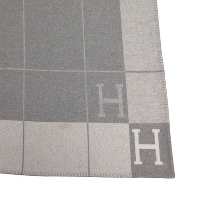 Hermes Avalon II Wool Cashmere 135 170 Gray 