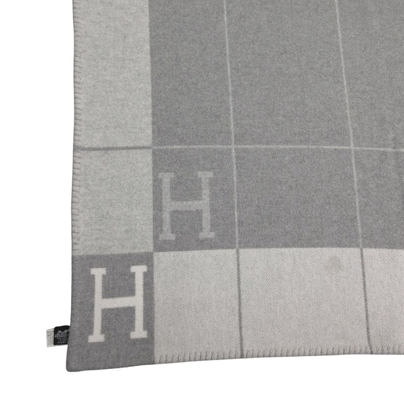 Hermes Avalon II Wool Cashmere 135 170 Gray 