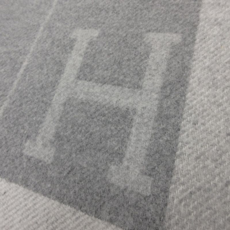 Hermes Avalon II Wool Cashmere 135 170 Gray 
