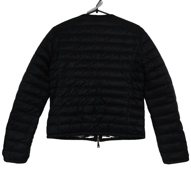 Moncler Down Jacket Miel Giubbotto Reversible Zip Up Zebra Pattern Black