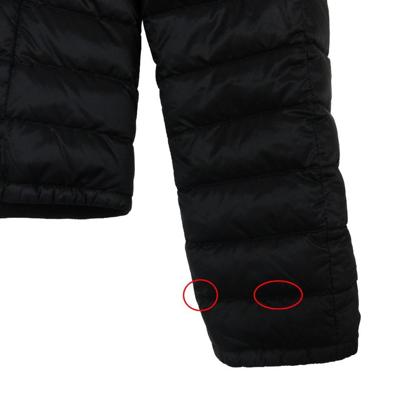 Moncler Down Jacket Miel Giubbotto Reversible Zip Up Zebra Pattern Black