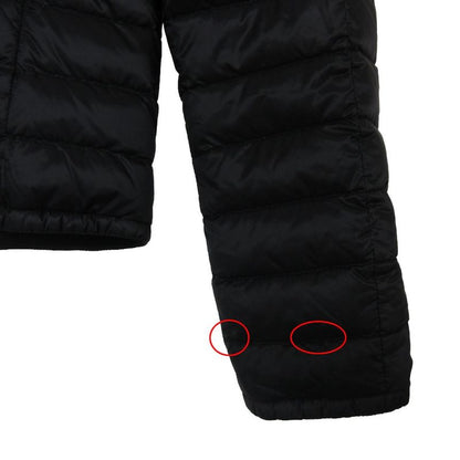Moncler Down Jacket Miel Giubbotto Reversible Zip Up Zebra Pattern Black