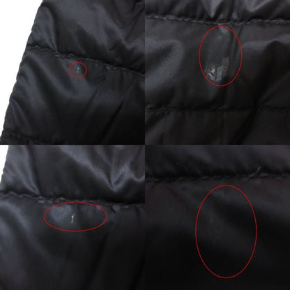 Moncler Down Jacket Miel Giubbotto Reversible Zip Up Zebra Pattern Black