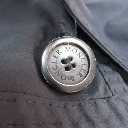 Moncler Trench Coat Nylon Mid Length Dark Navy