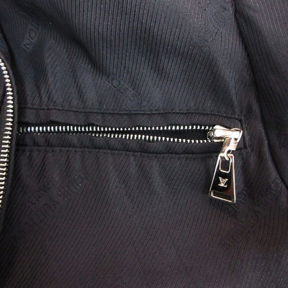 Louis Vuitton Jacket Silk Logo All Over Pattern Outer Zip Up Black