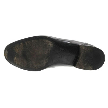 Gucci Loafers Interlocking Patent Leather Shoes Black 9