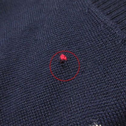 Gucci Knit Glogo All Over Pattern Sweater Neck Lightweight Wool Long Sleeve