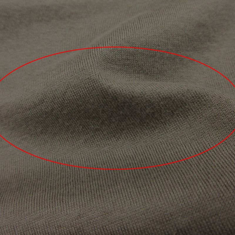 Hermes Short Sleeve T-Shirt Onde Colore Pullover Top Khaki Sweater