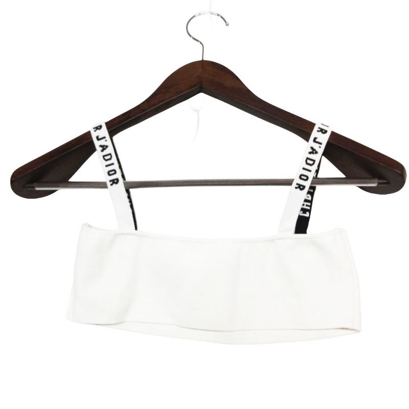 Dior Set Logo Knit Bra Top Inner Wear Top Pants Set White