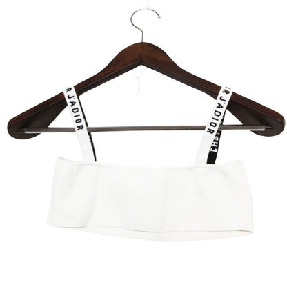 Dior Set Logo Knit Bra Top Inner Wear Top Pants Set White