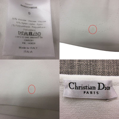 Dior Set Logo Knit Bra Top Inner Wear Top Pants Set White