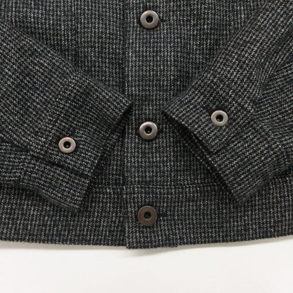 Miu Miu Vintage Archive Jacket Tracker Y2k Houndstooth Pattern Gray