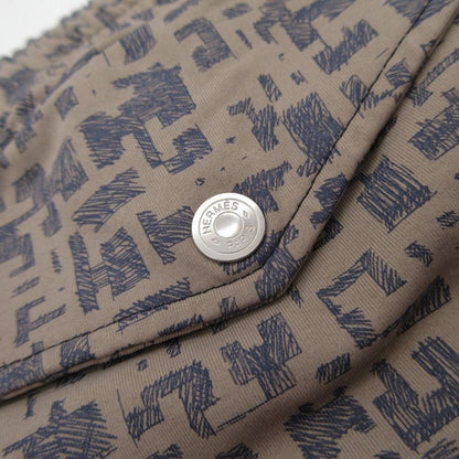 Hermes Shorts Hlogo All Over Pattern Swim Pants Gray