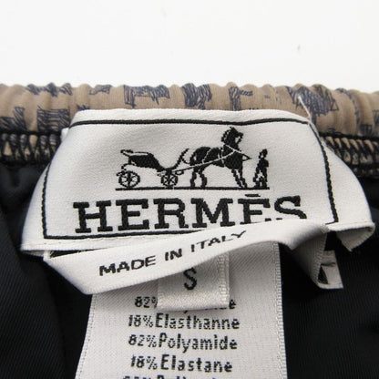 Hermes Shorts Hlogo All Over Pattern Swim Pants Gray