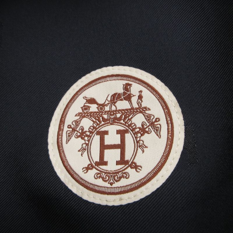 Hermes Beret Cashmere Santo Honore Charm Hat Black Keychain