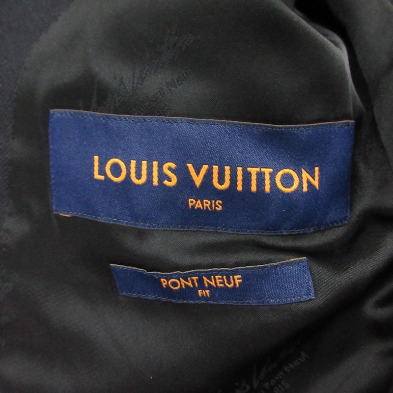Louis Vuitton Tailored Jacket Wool Cashmere Single Breasted Peaked Lapel Logo