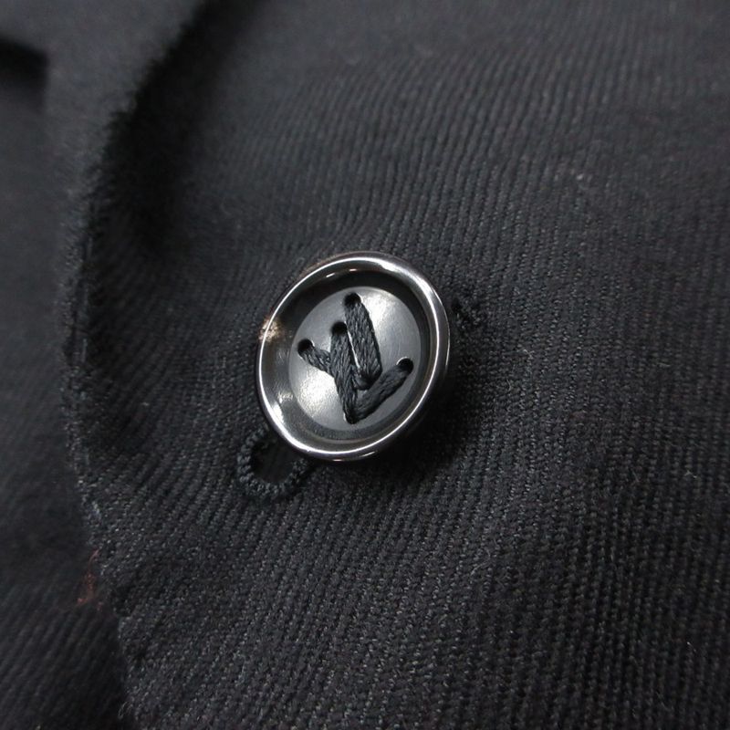 Louis Vuitton Tailored Jacket Wool Cashmere Single Breasted Peaked Lapel Logo