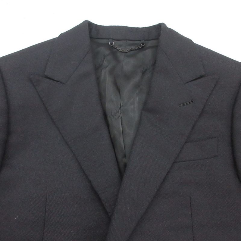Louis Vuitton Tailored Jacket Wool Cashmere Single Breasted Peaked Lapel Logo