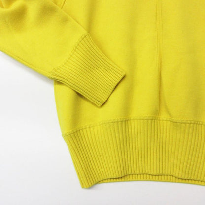 Louis Vuitton Knit Cashmere Logo Patch Sweater Pullover Top Long Sleeve Yellow