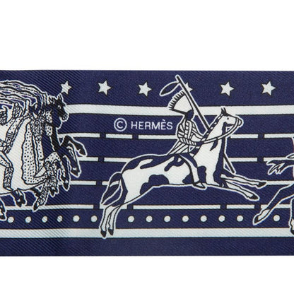 Hermes Twilly Pani la Shar Pawnee Chief of the Scarf Blue Yellow Silk