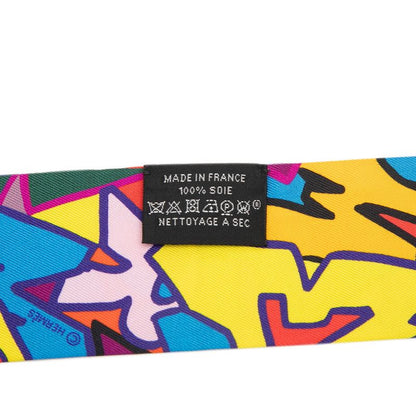 Hermes Twilly Graffiti Scarf Multicolor Silk