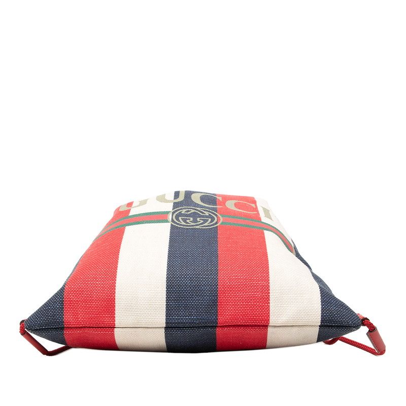 Gucci Lost Ring Backpack Red White Blue Canvas