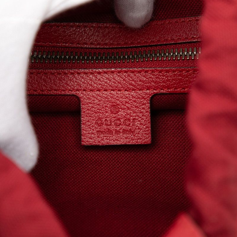 Gucci Lost Ring Backpack Red White Blue Canvas