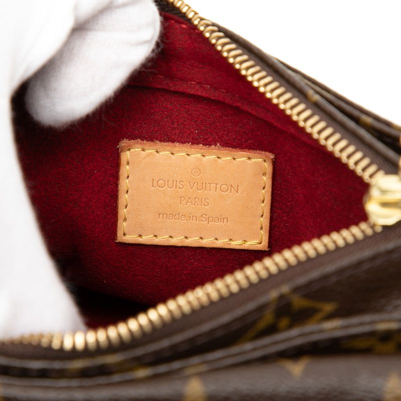 Louis Vuitton Monogram Viva Cite PM Crossbody Shoulder Bag Brown Leather