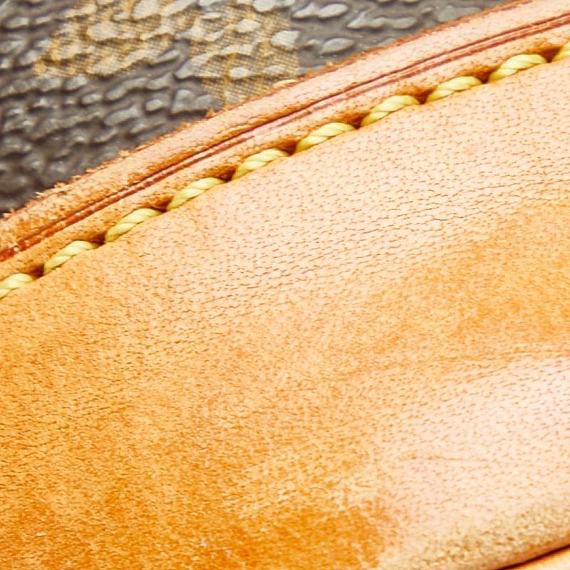 Louis Vuitton Monogram Alma PM Handbag Brown Leather