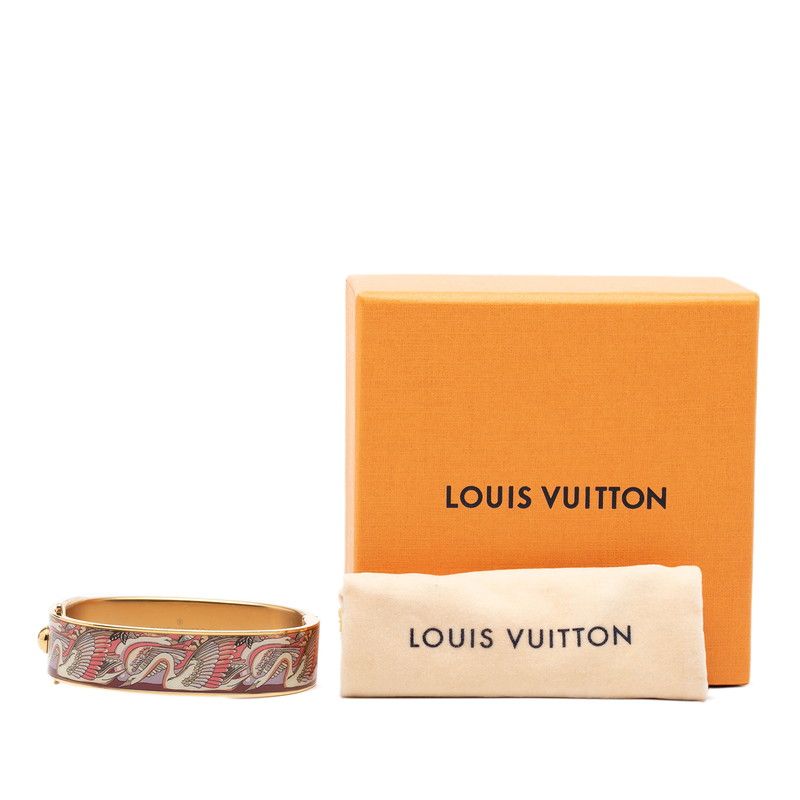 Louis Vuitton Bracelet Bangle LV Confidential PM S Gold Multicolor Plated
