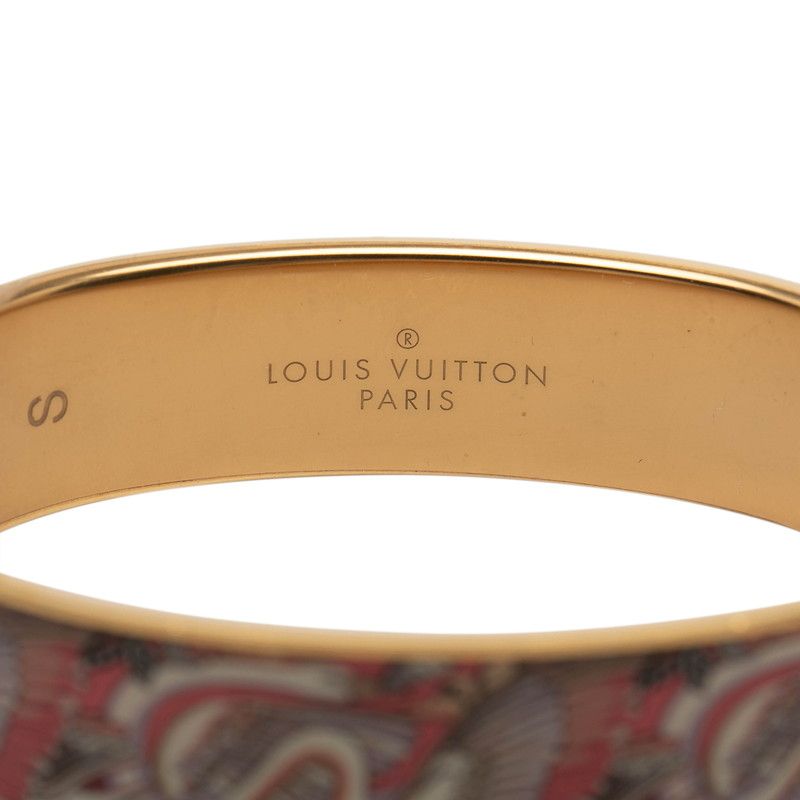 Louis Vuitton Bracelet Bangle LV Confidential PM S Gold Multicolor Plated