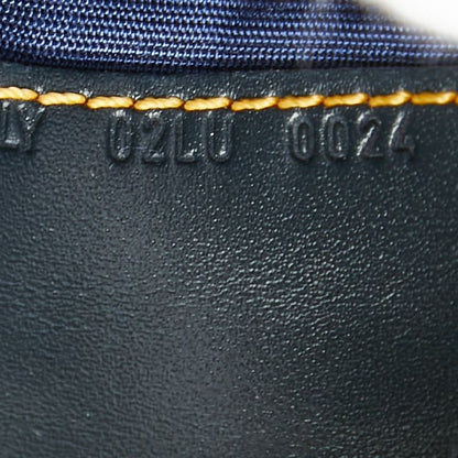 Dior Trotter Oblique Saddle Bifold Wallet Navy Canvas