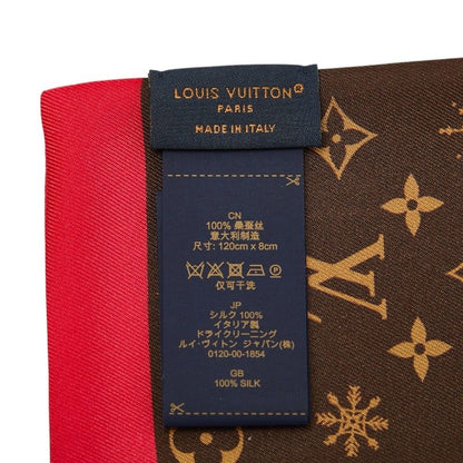 Louis Vuitton Monogram Bandeau Christmas Vivienne Scarf Multicolor Silk