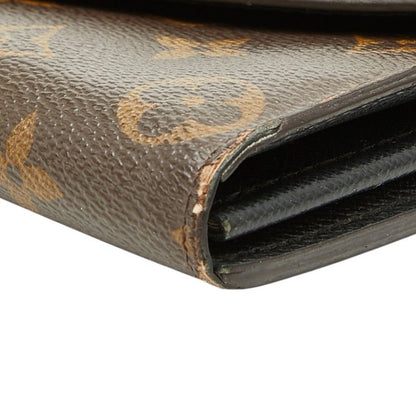 Louis Vuitton Monogram Giant Reverse Portefeuille Sarah Wallet Brown Leather