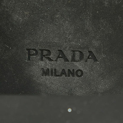 Prada High Heels Loafers 38.5 Black Leather
