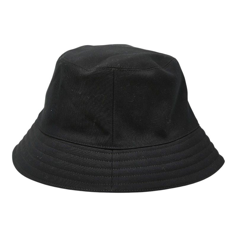 Hermes Hapa-h Series Bucket Hat 58 Black Cotton Rayon Silk