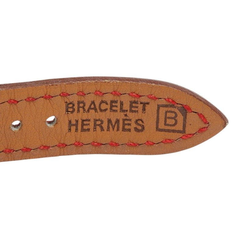 Hermes Kelly Watch Gold Red Stainless Steel Leather
