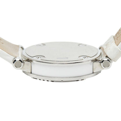 Tiffany & Co Atlas Dome Watch Silver White Stainless Steel Leather