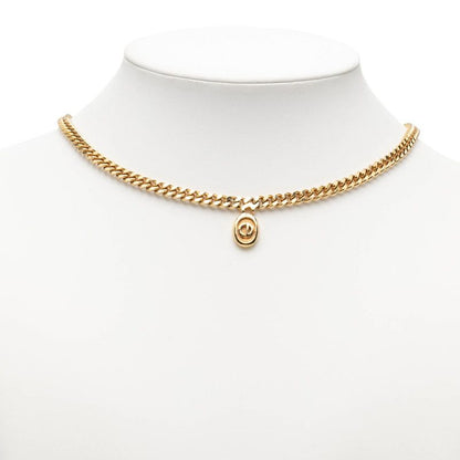 Dior Cdlogo Chain Necklace Gold Plated