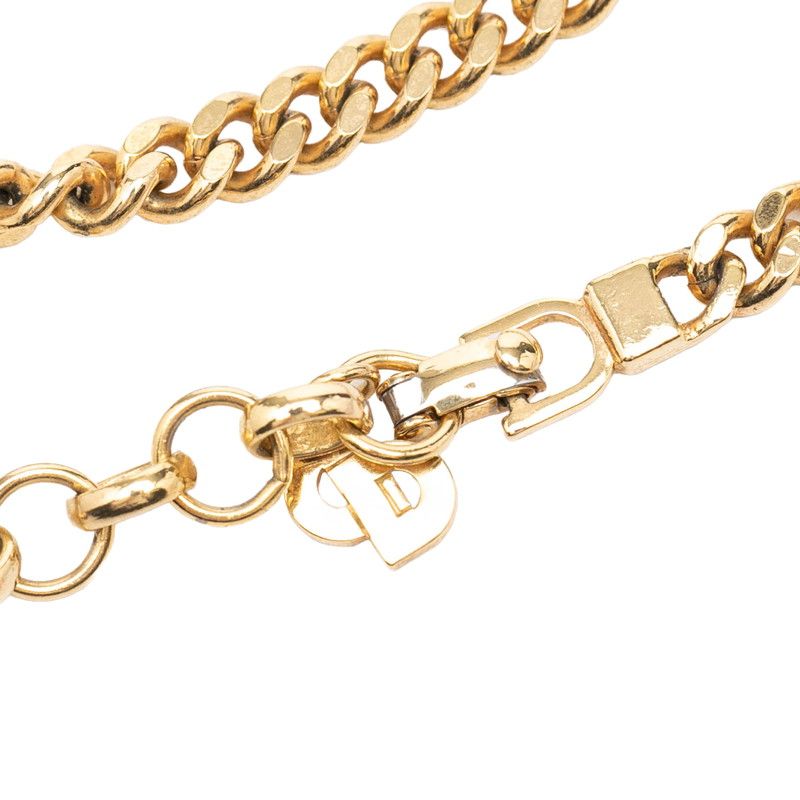 Dior Cdlogo Chain Necklace Gold Plated
