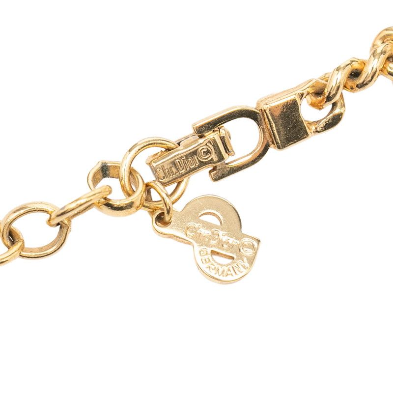 Dior Cdlogo Chain Necklace Gold Plated